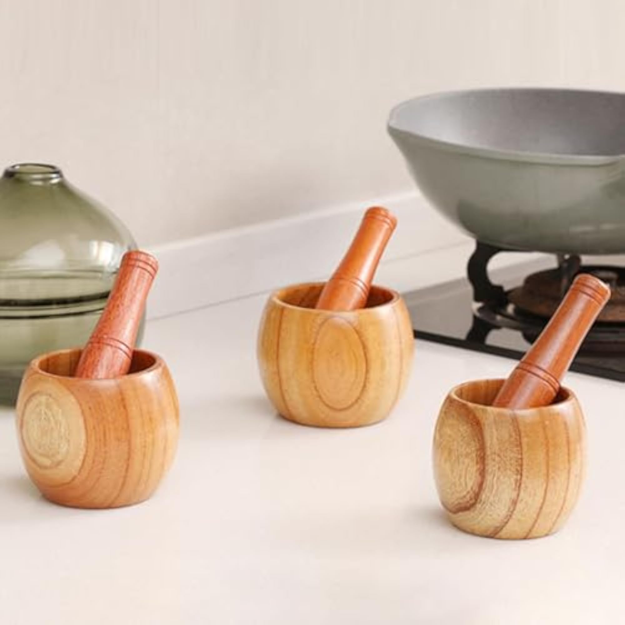 Spice Grinding Set for Fresh Garlic and Spices